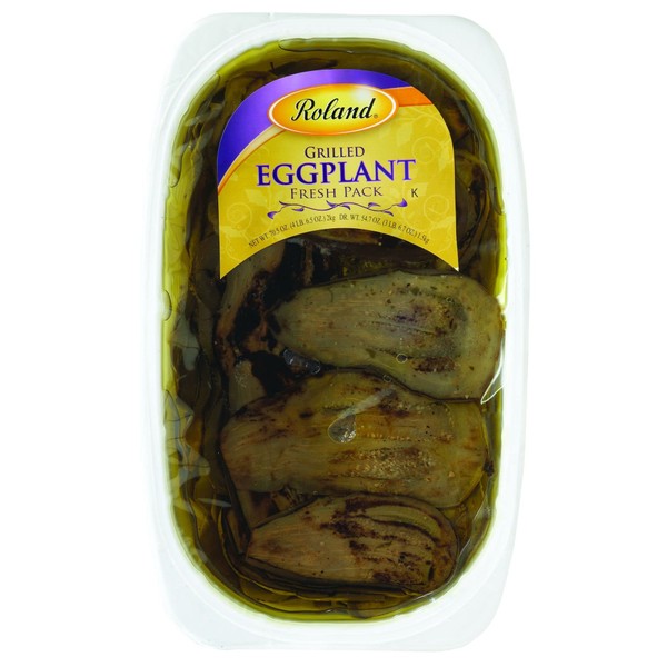Roland Foods Grilled Eggplant Marinated in Oil, Specialty Imported Food, 63.5-Ounce Package