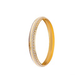 Bodha Traditional Indian Two Tone Gold & Silver Colour Traditional Designer Kada for Men (Pack of 4) SJ_3403_S_2.10