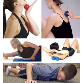 Ball Riccio Massage Body Hand Foot Yoga Fitness Massage Ball Msd Mambo Max - Red, 9 cm