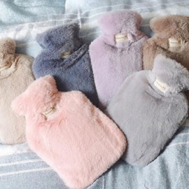 Insulated water bag, heated stomach compress, steam pack, heated water pack, heated water bag Water bag HA1000 gray 5ea