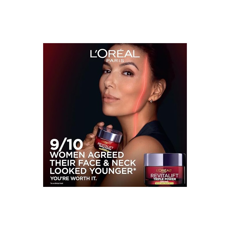 Oreal Paris Revitalift Triple Power Crema Hidratante Facial Cuello Antienvejecimiento
