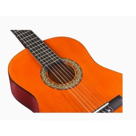 De Salvo Classic Acoustic Guitar 4/4 39 In - Red/Brown (Perfect for beginners!!)