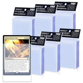 Fundas de ajuste perfecto de 600 quilates, fundas para tarjetas de ajuste perfecto, mangas interiores MTG, se adapta exactamente a la manga para doble manga, funda de alta claridad para tarjetas comerciales PKM, TCG, tarjetas de juego