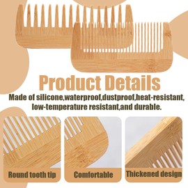 Wooden Comb, 2 Pieces Wooden Comb for Curly, Width, Serrated Wooden Comb, Wooden Hair Comb