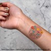 4 x 'Selection Of Wildflowers' Temporary Tattoos - Water Resistant,