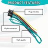 Icyhaws 16 pin Car Wiring Harness Radio Stereo Connector Plug