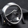 Vintage Stainless Steel Gothic Skull Smoking Bullet Biker Cocktail Party