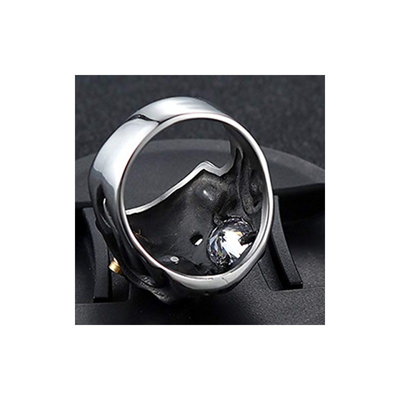 Vintage Stainless Steel Gothic Skull Smoking Bullet Biker Cocktail Party