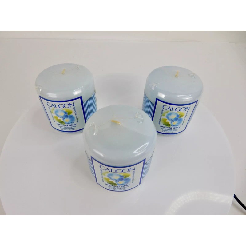 CALGON TAKE ME AWAY MORNING GLORY PILLAR CANDLE 4.0 OZ