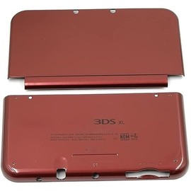 Top Bottom Front Back Housing Shell Case Cover Replacement for New 3DS LL XL Faceplate Cover (Red)
