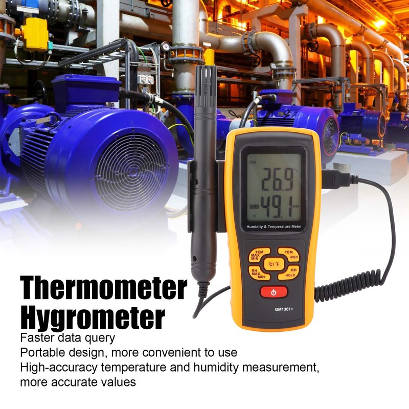 GM1361+ Electronic Thermometer Hygrometer Handheld Portable Temperature Humidity Meter