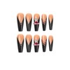 MISUD Coffin Press on Nails Long Fake Nails with Design