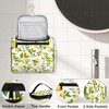 cfpolar Toiletry Bag for Women, Yellow Lemon Flower Hanging Travel