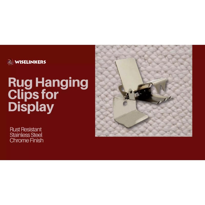 Wise Linkers RUG CLIPS HEAVY DUTY (25 Pcs) HANGING CLIP/RUG