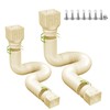 2 pack Flexible Rain Gutter Downspout Extensions,Drain Downspout Extender,Gutter Extension