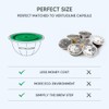 RECAFIMIL 2 Pack Reusable Cap Compatible with Nespresso Vertuo and