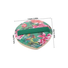 SAFIGLE 2pcs Triangle Powder Sponges with Floral Print Soft Non Absorbent Makeup Tools for Foundation Concealer Versatile Dry Wet Use Modern Chinese Aesthetic Design