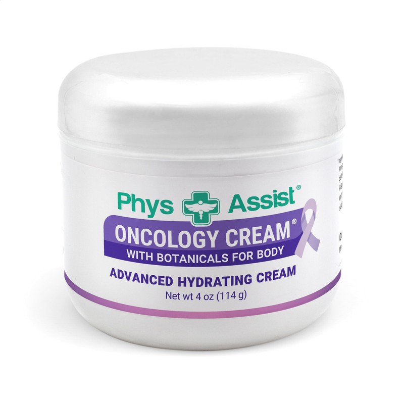 PhysAssist - Crema corporal oncológica con botánicos, 4 onzas. Calmante