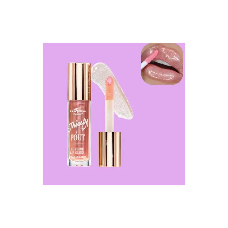 Thirsty Pout Lip Gloss Hi-shine Italia Deluxe