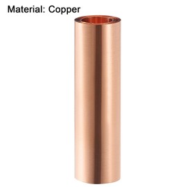 Peakloong Copper Sheet Roll, Metal Foil Plate 1000mm x 100mm x 0.01mm