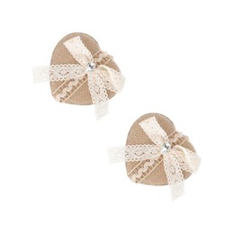 BESPORTBLE 2pcs Heart Shaped Ring Box Jewelry Storage Case Elegant Wedding Decoration Lightweight Design Container for Engagement Rings and Special Occasions