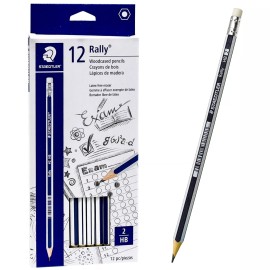 Staedtler Rally Pencils #2 HB 13218HBC12, Pre-Sharpened, Box of 12