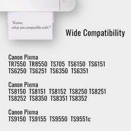 Kamo 580 Cartridges Compatible with Canon PGI-580 XXL Printer Cartridges Multipack (Black, 4-Pack) for Pixma TS705 TS6350 TR8550 TS6150 TS6351 TR7550 TS6250 TS6151 TS6251 TS9550 TS8350 8351 TS8250