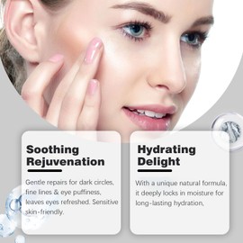 Dark Circle Eye Cream, Advanced Snail Peptide Eye Cream Stick for Dark Circles and Puffy Eyes, Under Eye Brightener, Eye Bags Remover, for Men & Women, Anti-wrinkle, Hydrating