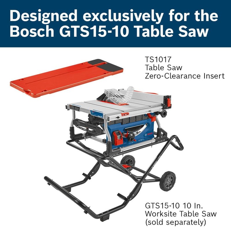 BOSCH TS1017 Table Saw Zero-Clearance Insert