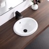 KARAMAG Bathroom Vessel Sink 18'' x 15'' Semi Recessed Bathroom