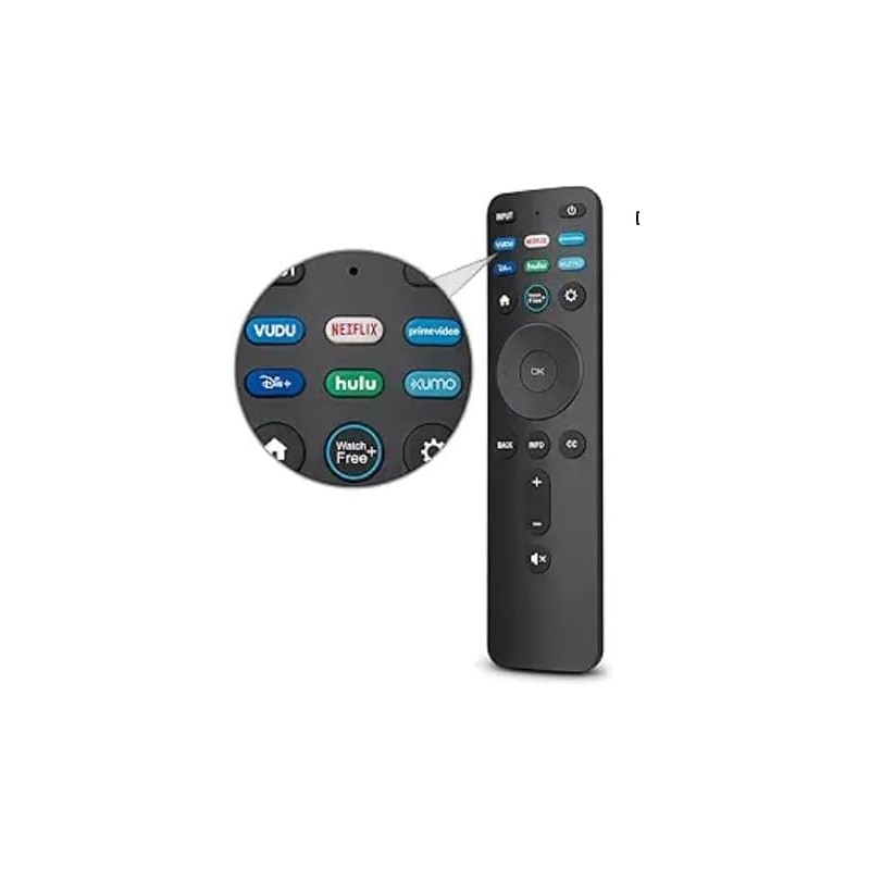 XRT260 Universal Remote Control for VIZIO Smart TVs, Compatible with