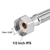 uxcell Faucet Supply Line Connector G1/2 Female x G1/2 Male