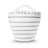 Gmundner Keramik Manufaktur 0106DZGO09 Graugeflammt Gourmet Sugar Bowl Diameter 9