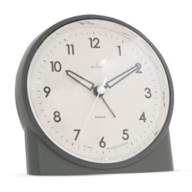 Acctim Arlo Non-Ticking Sweep Luminous Tipped Hands Analogue Backlight Alarm Clock (London Sky)