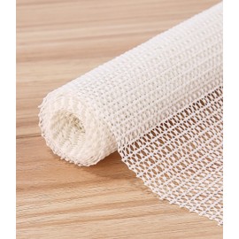 120 x 200 cm Non-Slip Carpet Underlay, Non-Slip Mat, PVC Carpet Gripper, Non-Slip Mat, Non-Slip Mat, Kitchen, Multi-Purpose Non-Slip Mat, for Drawers, Shelves, Tray, White