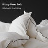 sleeprove Noiseless King Size Down Comforter,Medium Weight All-Season Duvet Insert