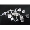 Cooplay 3mm Invisible Plastic Earrings Blank Pins Stud Tiny Head