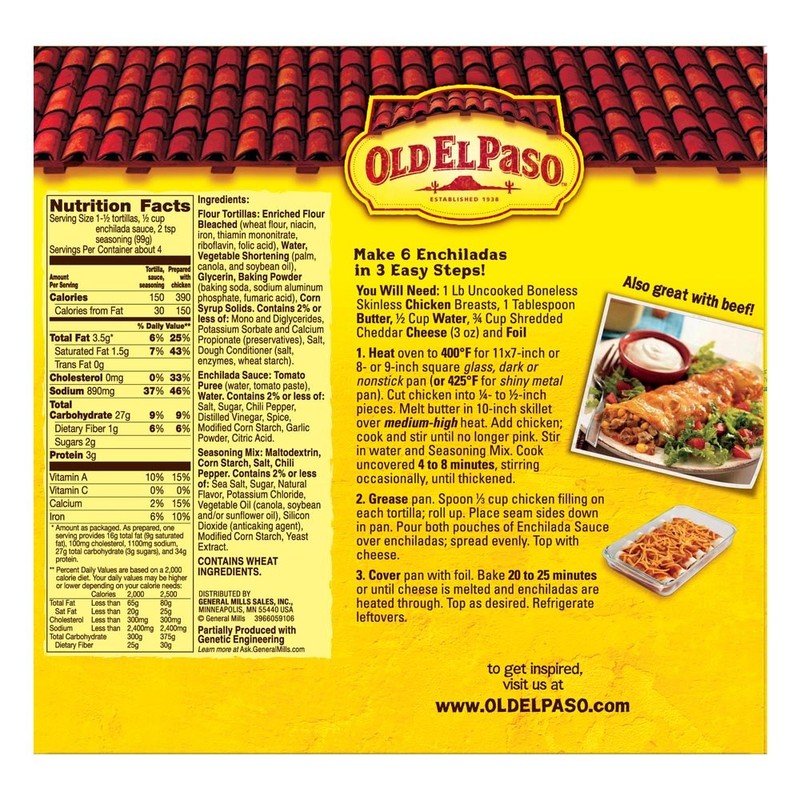 Old El Paso Enchilada Dinner Kit, 14 Ounce (Pack of