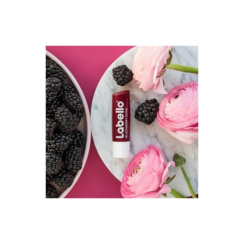 Labello Lip Balms Set, 1x Cherry With 1x Blackberry Lip