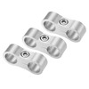 X AUTOHAUX 3pcs Aluminum Alloy AN6 Car Hose Separator Clamp