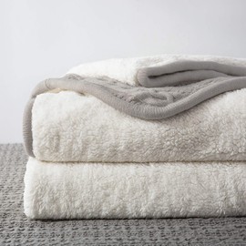 Longhui bedding Acrylic Cable Knit Sherpa Throw Blanket - Thick, Soft, Big, Cozy Light Grey Knitted Fleece Blanket for Couch, Sofa, Bed - Large 50 x 63 Inches Light Gray Coverlet All Season