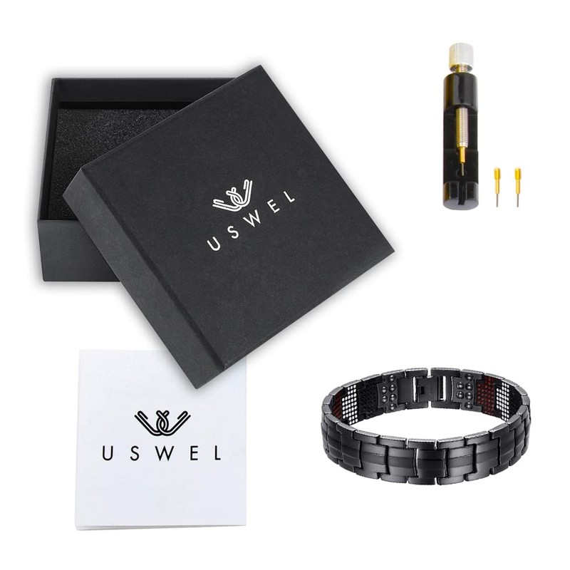 USWEL Ultra Strength Magnetic Bracelet - Titanium Steel Magnetic Bracelets