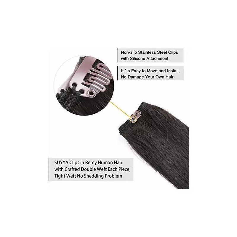 CM Extensión De Cabello Natural N1b Apagado Negro 40.6 Cm