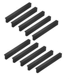 Qrity Furniture Handles, Black Hole Spacing, 96 mm, Door Handles, Kitchen Bar Handles, Cabinet Handles, Drawer Handles, Kitchen Cabinet Handles for Kitchen Cabinets 10 pcs