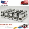 J&J 24PC 14X1.5 CHROME OEM/FACTORY ONE CONSTRUCTION LUG NUT FORD