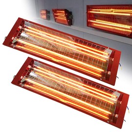 SanBouSi 2000W Infrared Paint Curing Baking Lamp Heat Lamp Paint Booth Heater Light for Automotive Spray Booths Far Infrared Radiation Heating