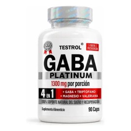 GABA Platinum 4 en 1 | Fórmula Sinérgica GABA con Triptófano, Magnesio y Raíz de Valeriana | 90 Cápsulas