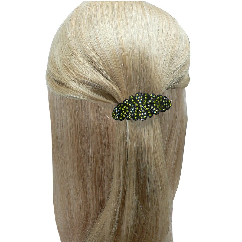 Set of 8, 8 Count, Crystal Barrettes Combo 5 Styles