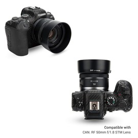 JJC Bayonet Lens Hood and UV Filter Set for Canon RF 50mm F1.8 STM Lens Replaces ES-65B Lens Hood