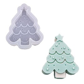 Duawenki Star Christmas Tree Shape Car Freshie Silicone Mold for Making Soap Aroma Beads Car Freshie, Pendant, Candle, Resin